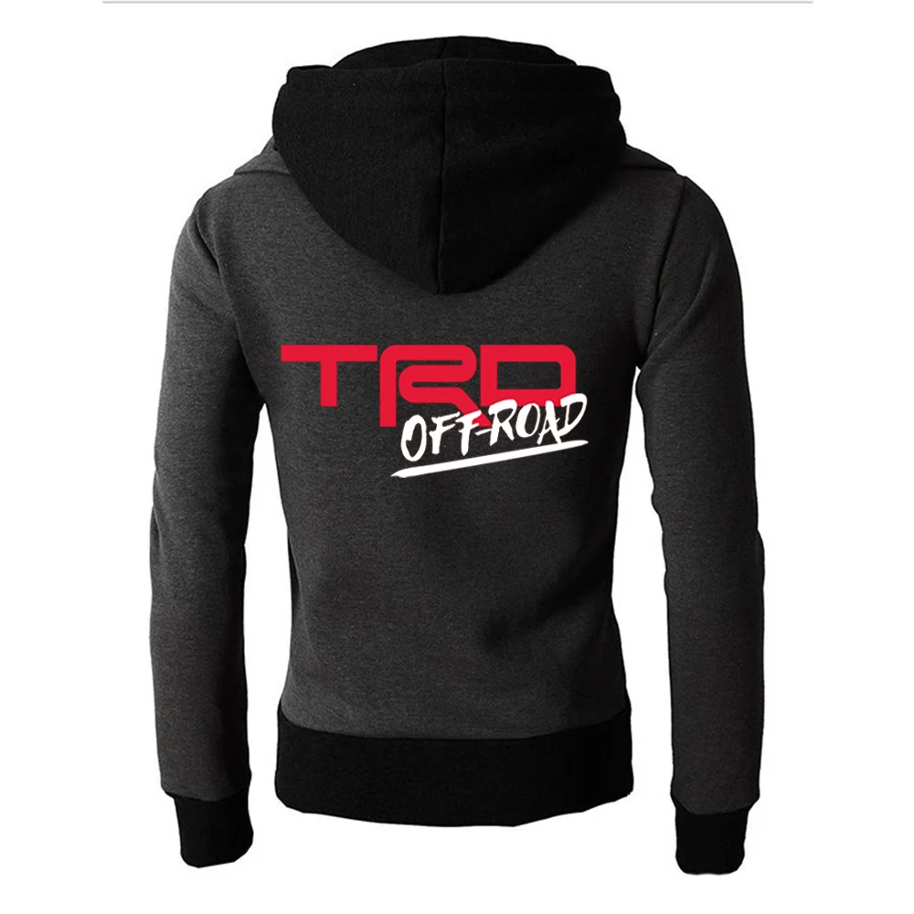 

Unisex New Spring Autumn Men TOYOTA Trd Zipper Hoodies Sportswear Harajuku Style Sweatshirt Hooded Solid Male Wild Coats