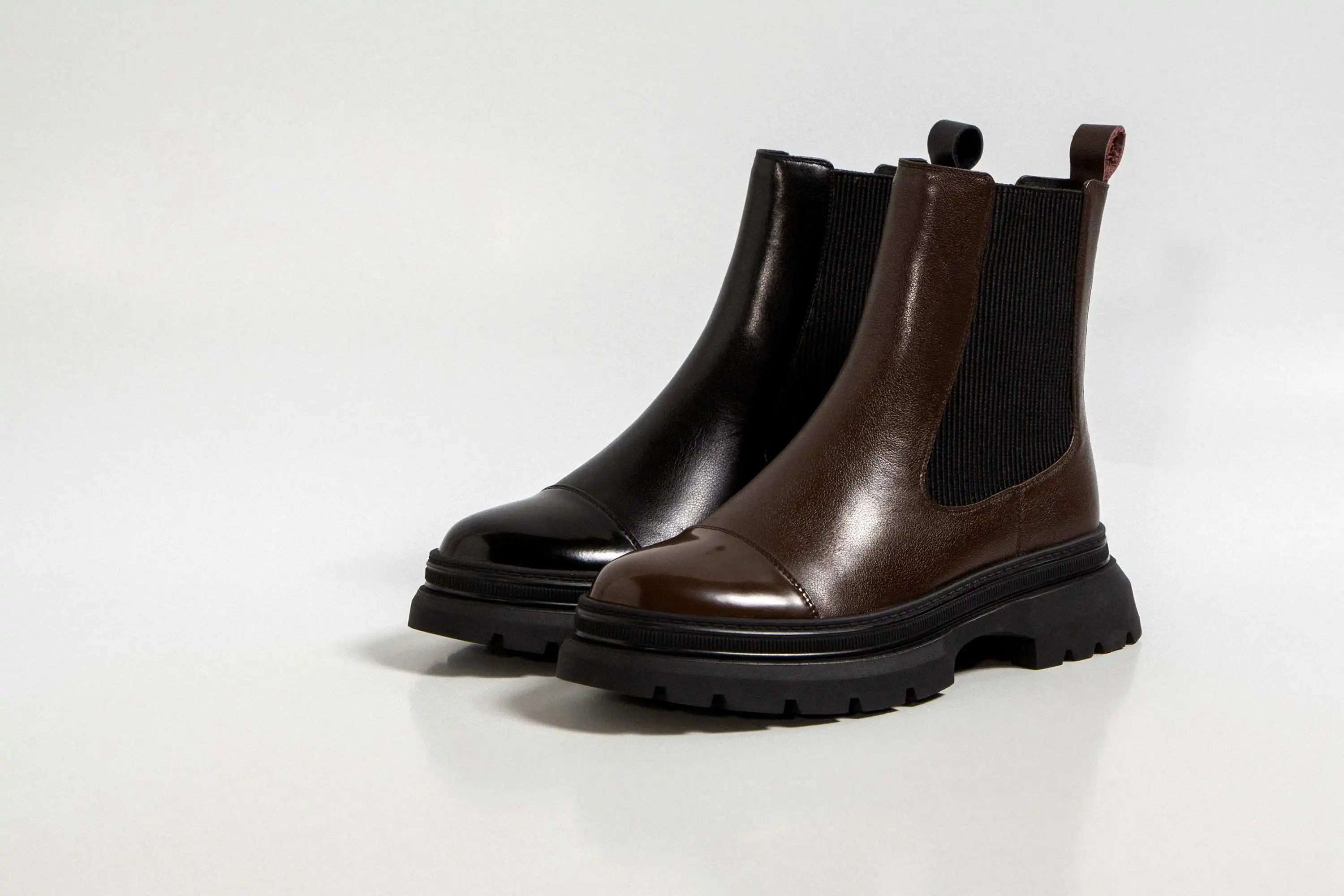 

Vichelo Hot short winter boots real cow leather comfortable round toe thick med heel slip on pretty girls cozy ankle boots L1f9