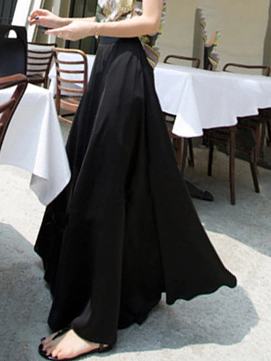 

Women's Leisure Wide Legs Pants Ankle-length High Waist Loose Trousers Femme Culottes Pants Korean Janpan 2020 Casual Pants