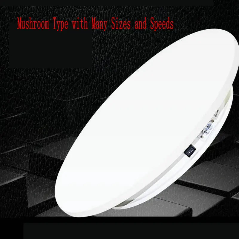 

HQ E02 20/25/35/45/60CM Mushroom Type Two Way Electric Rotating Turntable Display Stand Lazy Susan Base for Photography Shooting