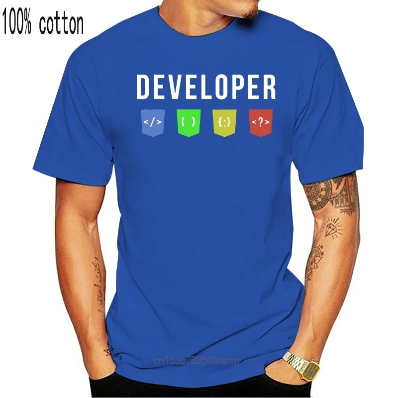 

New Developer Web Tshirt Designs Unique T Shirt For Men Basic Solid 2021 Camisa Awesome Men T Shirt 100% Cotton Anti Wrinkle