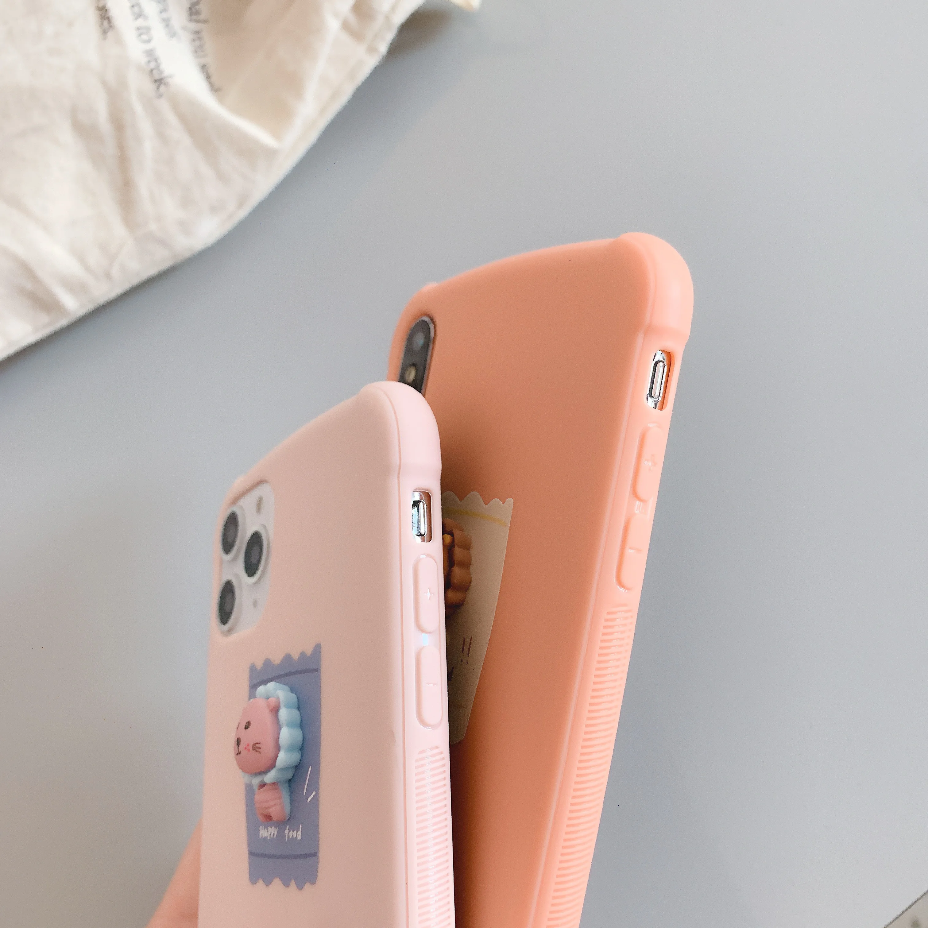 3D Candy Color Lion Phone Case For iPhone 11 Pro XS MAX XR X Silicone 7 6 6S 8 Plus Cover with Tempered film |