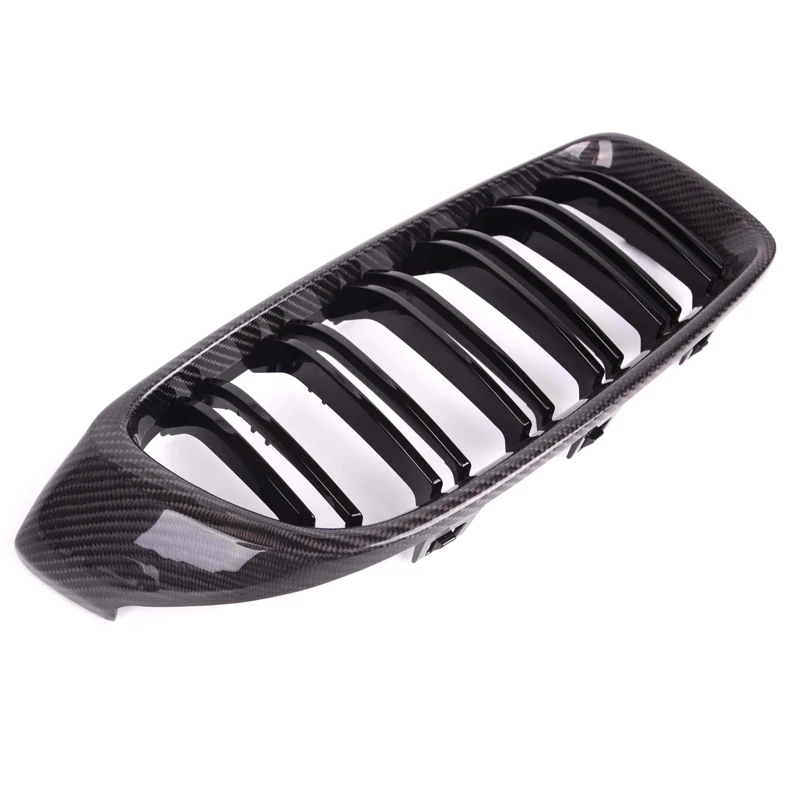 Углеродное волокно Передняя решетка автомобиля матовый/глянцевый черный