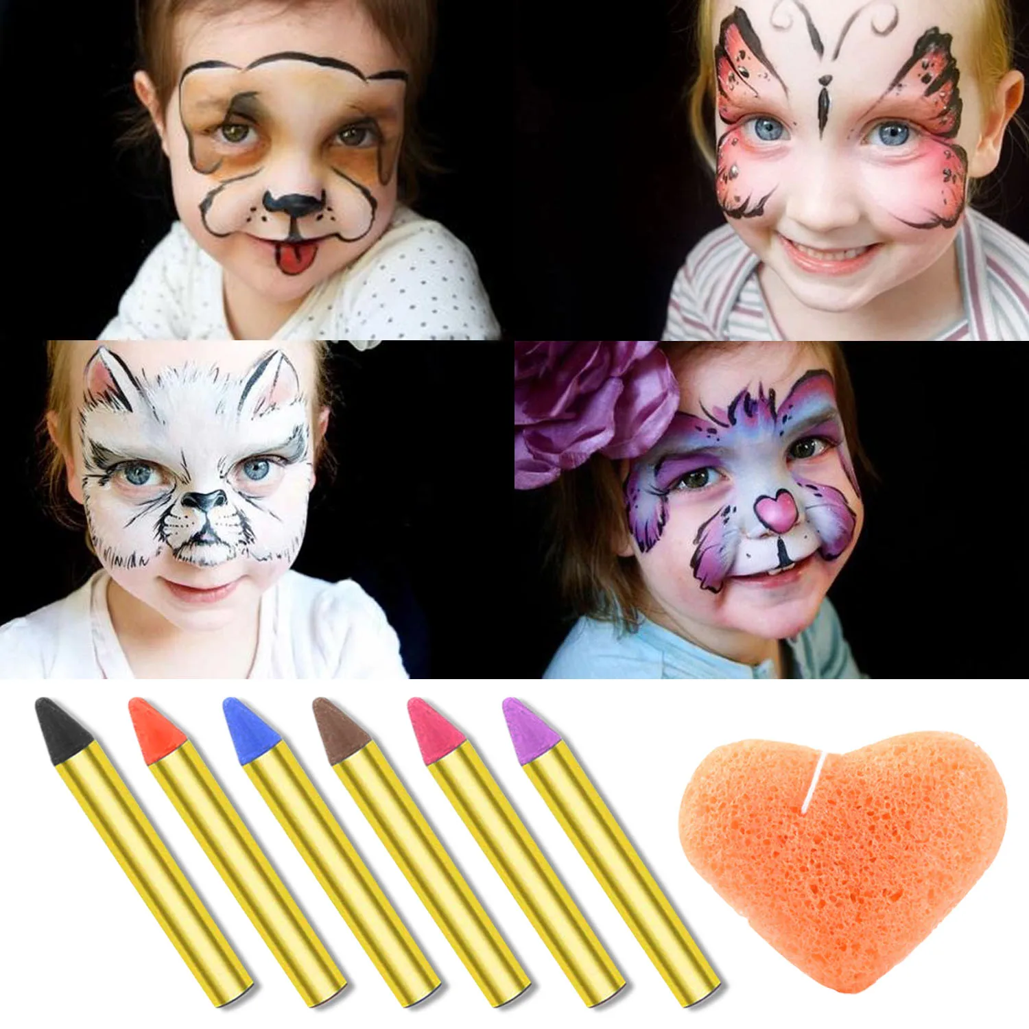 16 цветов нетоксичный рандомный карандаш с очищающей губкой для детей и взрослых