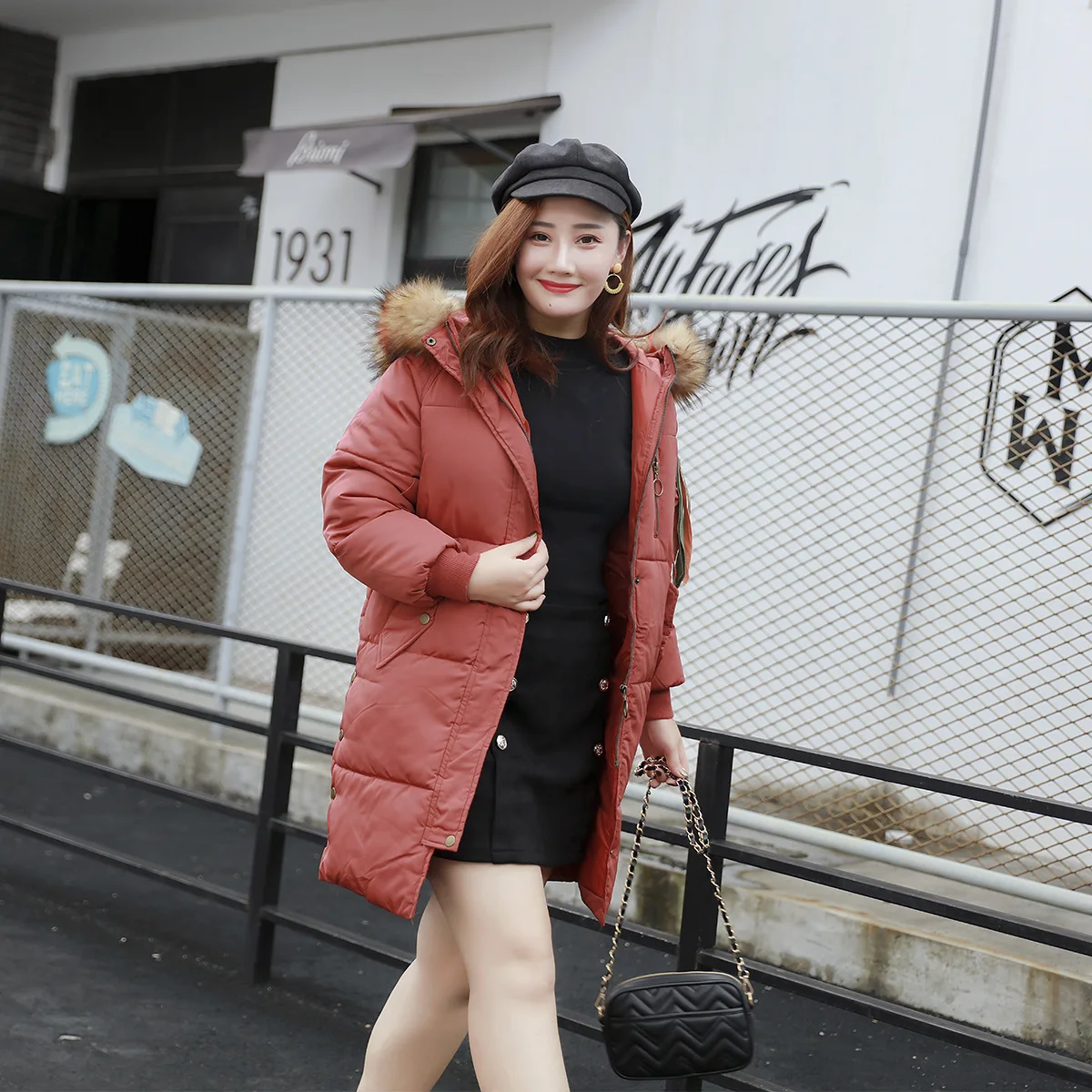 Парки с большим меховым воротником размера плюс 2019 зимняя куртка женские пальто