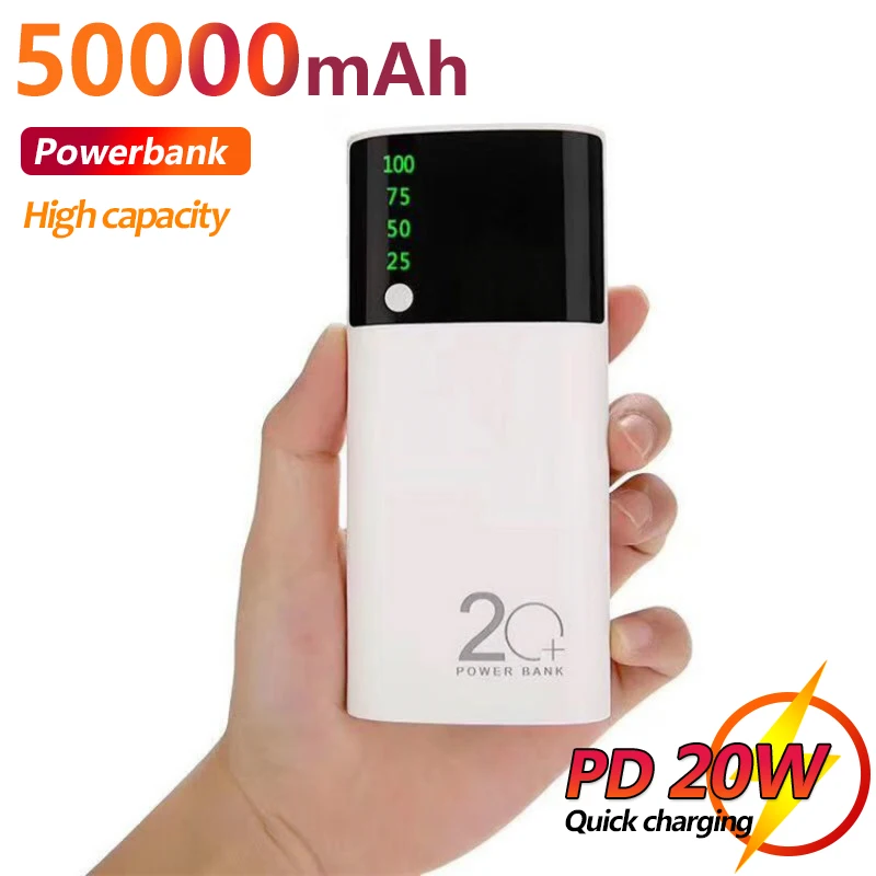 

Внешний аккумулятор на 50000 мА · ч с 2 USB-портами