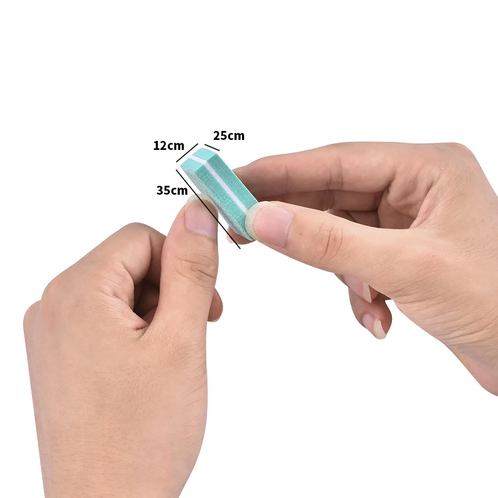 

10 Pcs/pack Nail File Blocks Colorful Sponge Nail Polish Polishing Manicure Tools Sanding Buffer Strips Double-Sided Mini