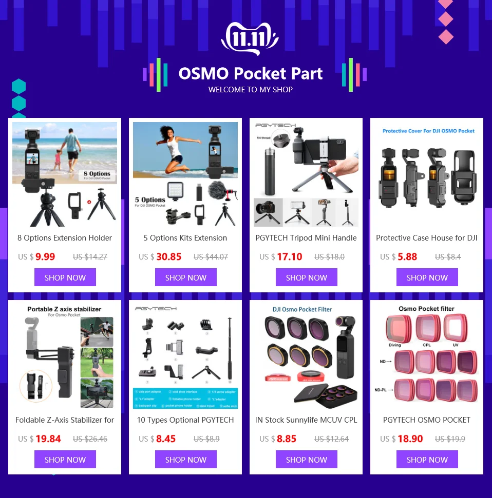 DJI OSMO карманные аксессуары MCUV CPL ND4 ND8 ND16 ND 32 ND 64 фильтр объектива камеры для DJI OSMO карманная Карданная камера