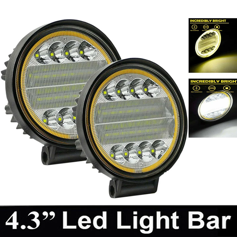 

New 2x 144W LED Work Light Flood Spot Beam Bar Car SUV ATV Off-Road Driving Fog Lamp For Truck Boat 12V 24V Headlight