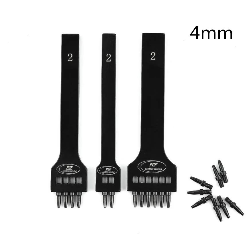 Круглый ряд отверстий пробивая черный пористый шов расстояние DIY инструмент для