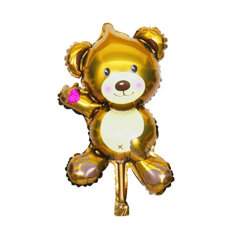 1 шт. миниатюрный мультяшный Мишка Тедди обезьяна фольгированный шар День