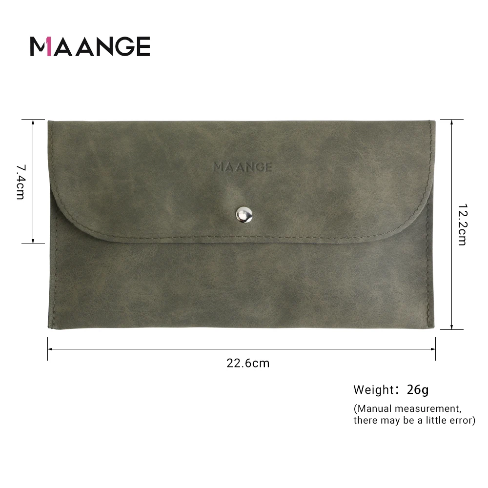 Из искусственной кожи для путешествий MAANGE пустой держатель косметических кистей