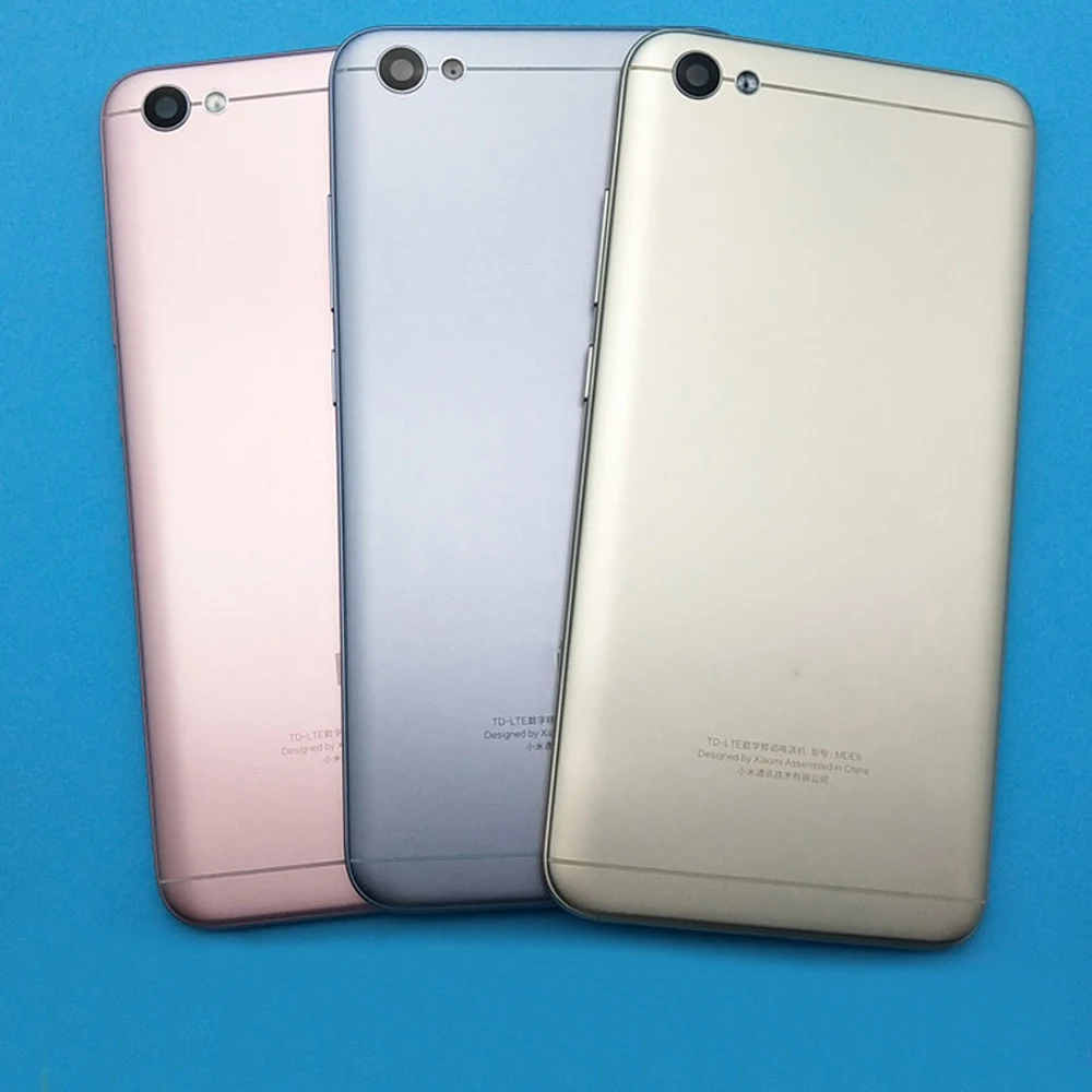 Задняя крышка для батареи Sinbeda Xiaomi MI Redmi Note 5A боковые клавиши + стеклянная задняя