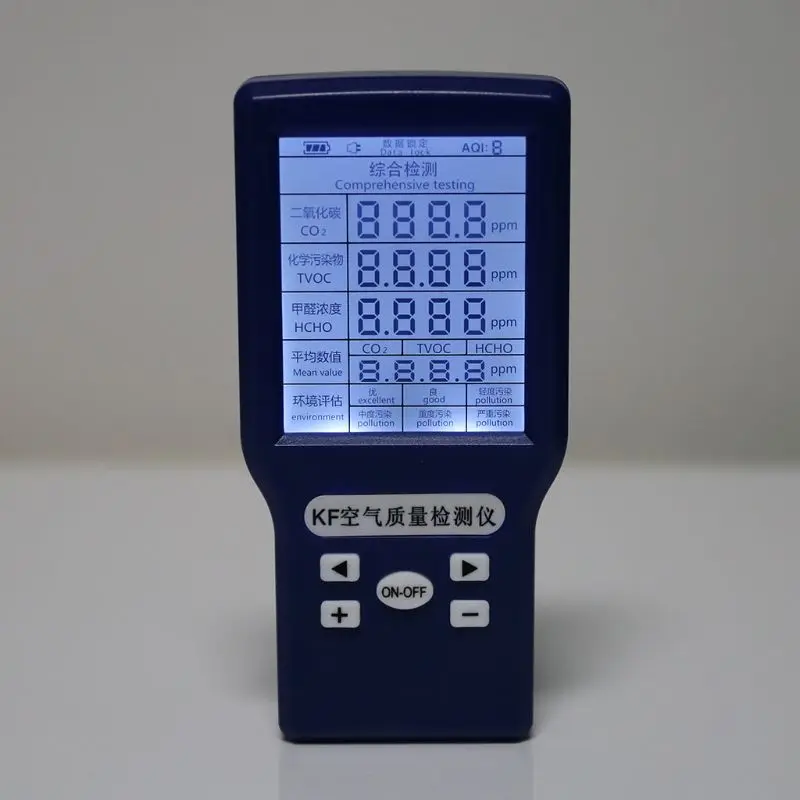 

CO2 ppm Meters TVOC HCHO AQI Carbon Dioxide Detector Gas Analyzer Protable Air Quality Tester Y98E
