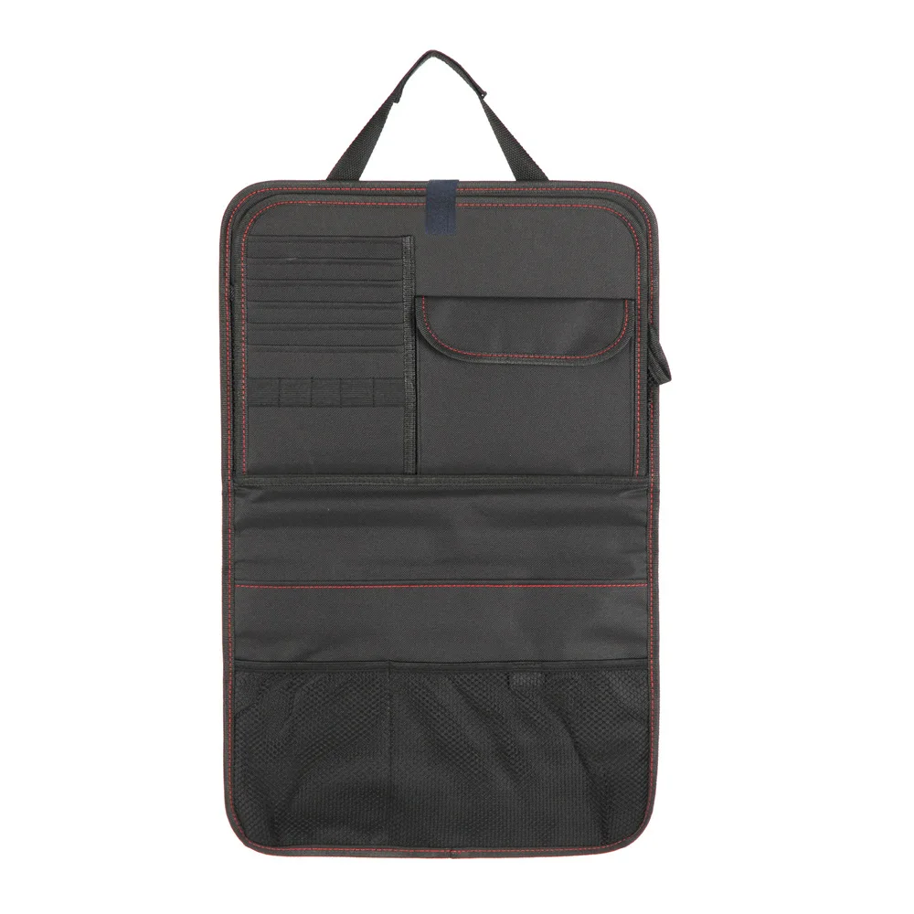 

1PC Oxford cloth Car Seat Back Storage Bag Car Organizer Bag Foldable Dining Table Tray Travel Storage Bag Interior Accessories