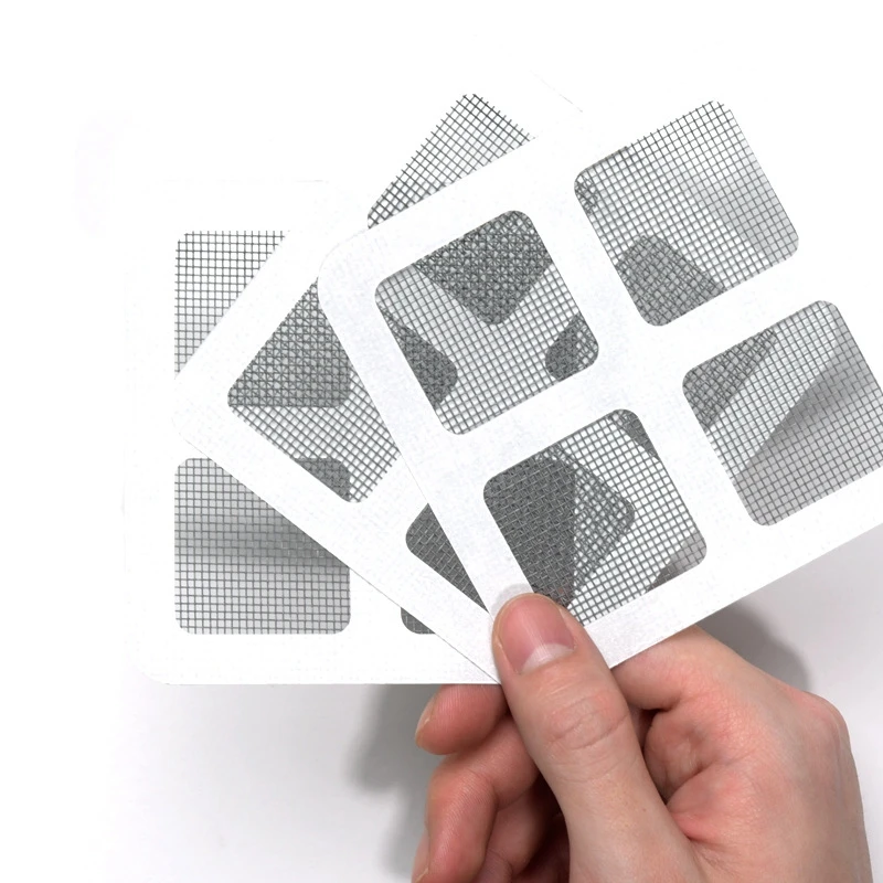 

18pcs/lot Self-adhesive Screen Door Window Patches Anti-mosquito Screen Repair Tape Door Curtain Mesh Holes Patches