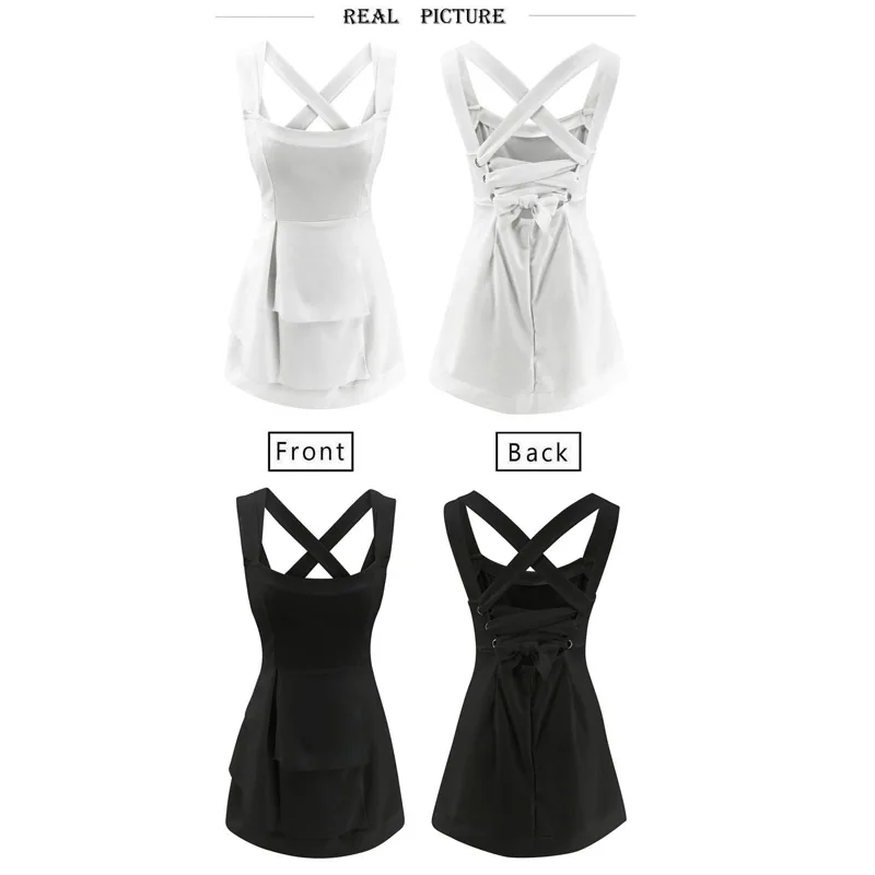 2020 летнее женское платье черное сексуальное мини на бретельках шнуровке без