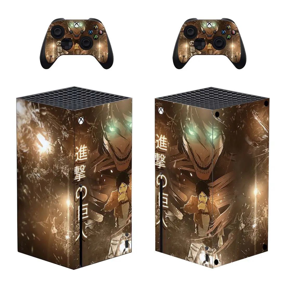 Наклейка атака на Титанов Виниловая наклейка для консоли Xbox 2 контроллера |