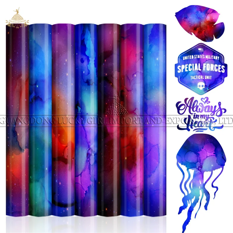 

Lucky Goddness 1 Pcs 12x12" Infusible Transfer Ink Starry Sky Transfer Paper Sublimation Cricut Mug Press Transfer for T-Shirt