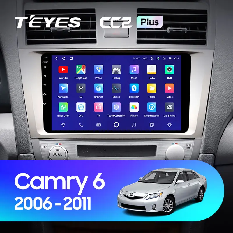 TEYES CC2L и CC2 Plus Штатная магнитола For Тойота Камри 6 XV40 XV50 Toyota Camry XV 40 50 2006 2011 Android до 8