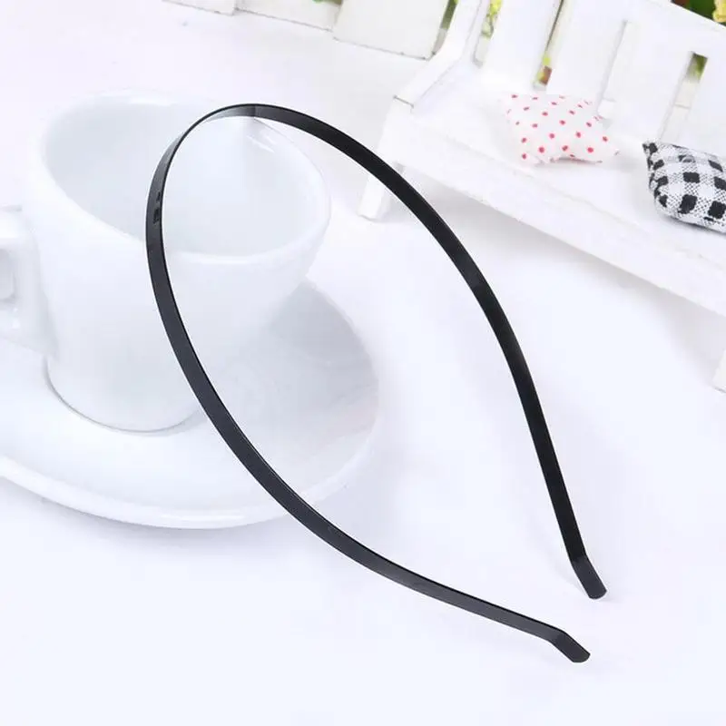 Обруч для волос в Корейском стиле мужчин и женщин металлическое украшение Черное