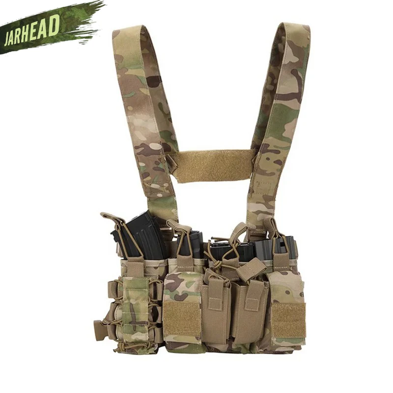 

Army Tactical D3 Chest Rig Vest Carrier Armor Harness Rifle Pistol Magazine Pouch CRX Hunting Equipment Accessories 5.56 7.62