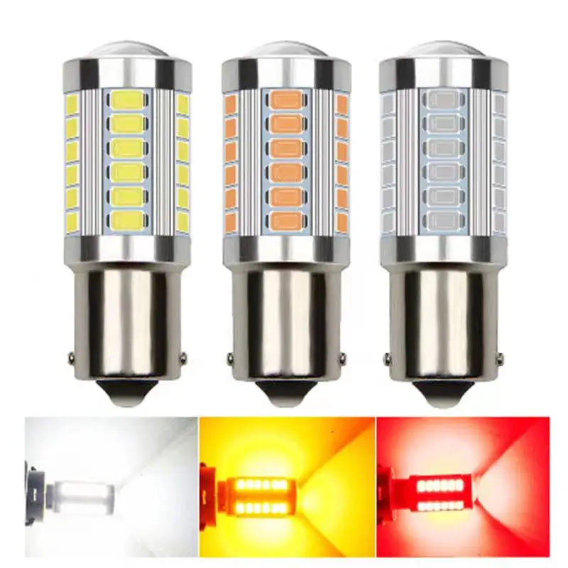 2 шт. Автомобильные светодиодные лампы 1156 BA15S P21W 1157 P21/5W BAY15D BAU15S PY21W|Сигнальная