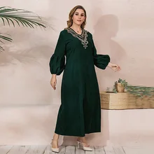 Boêmio uma linha lanterna manga vestidos casuais mulheres vestidos de fiesta robe femme feminino roupas de festa oversize 5xl plus size (1)