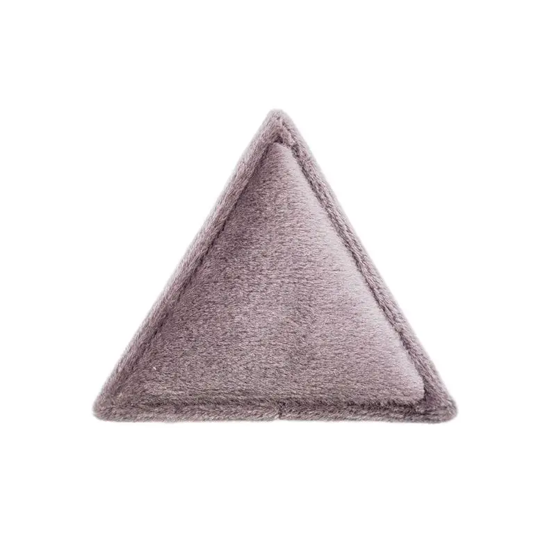 

Trangle Velvet Ring Box Double Ring Display Holder with Detachable Lid Ring Storage Box Holder Showcase Tool for Wedding