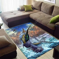 fishing hunting area rug 3d all over printed non slip mat dining room living room soft bedroom carpet 03