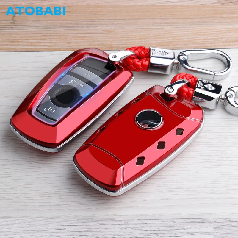 

ATOBABI ABS чехлы для автомобильных ключей для BMW 1 2 3 4 5 6 7 серия X1 X2 X3 X5 X6 M5 M6 GT3 GT5 умный безключевой чехол для телефона