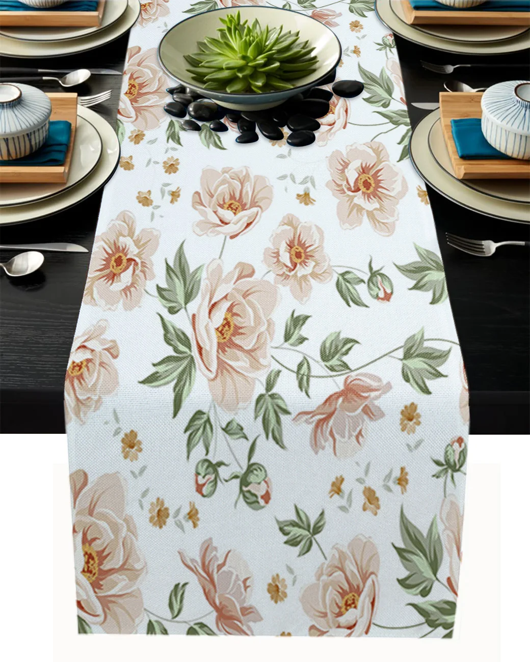 

Скатерть с листьями цветка мака, свежие современные скатерти для стола, аксессуары для гостиной и столового стола