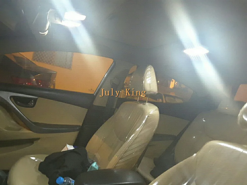 Июля King светодиодный Автомобильный интерьер Лампы для чтения чехол для hyundai I20 I30 Elantra GD GT и т. д., светодиодный автомобильные декоративные огни, 4 шт./компл