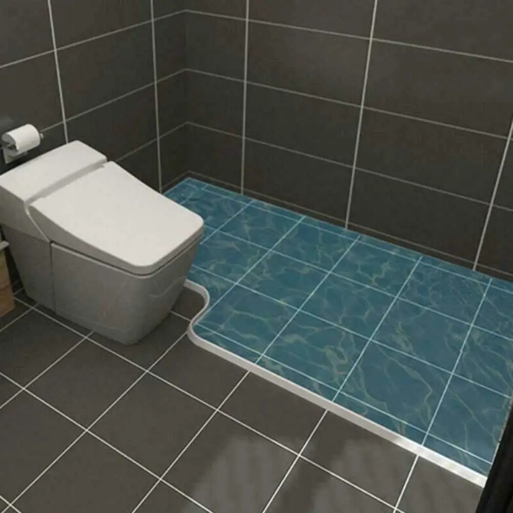 Collapsible Shower Threshold Water Dam Barrier Retention System Keep Inside Waterproof Self-Adhesive Strip for Wet and Dry | Дом и сад