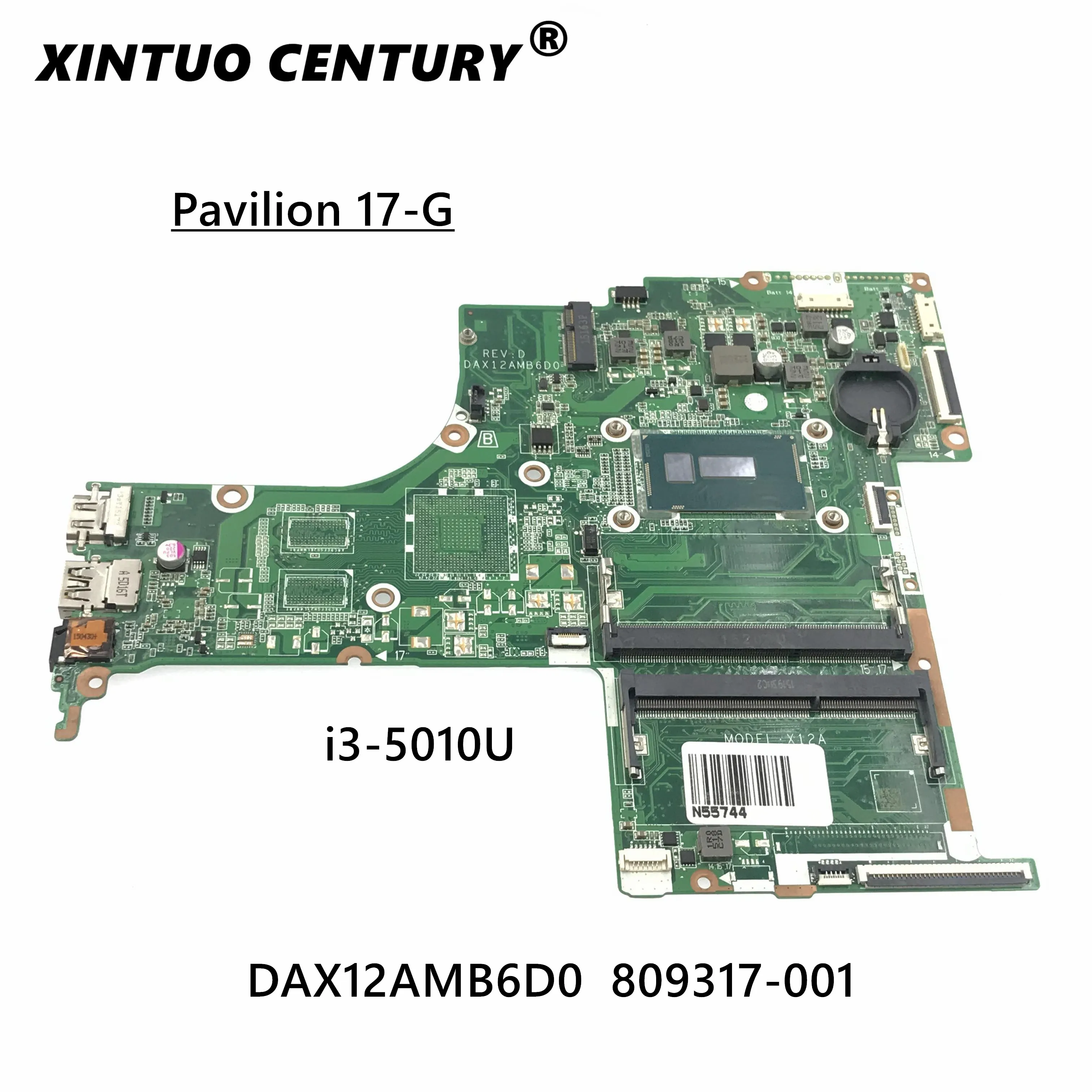 

Для струйного принтера HP Pavilion 17-G 17 "дюймовый ноутбук материнская плата с i3-5010u Процессор DAX12AMB6D0 809317-501 809317-001 809317-601 100% рабочих