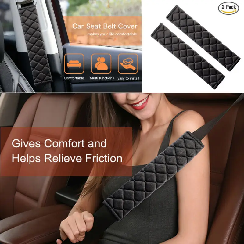 Новый универсальный мягкий автомобильный ремень безопасности 2 шт. наплечный