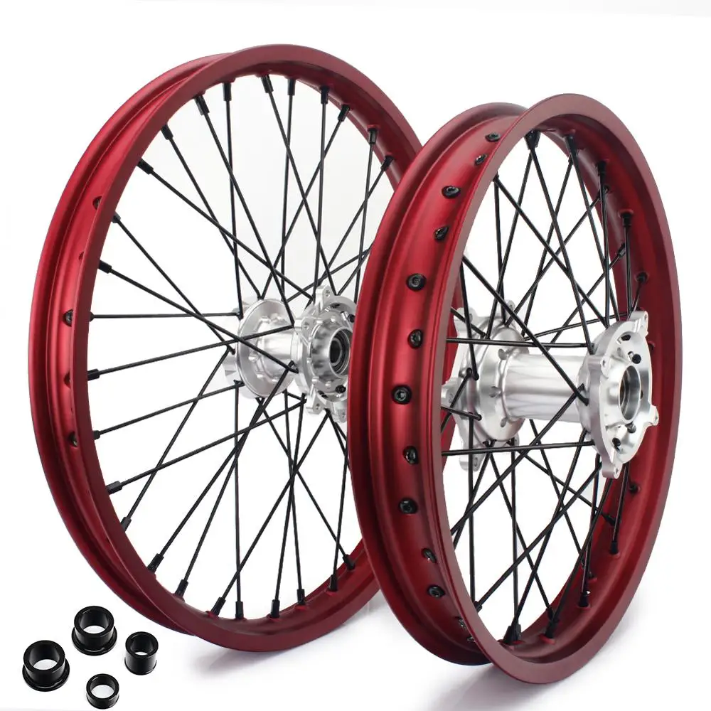 Набор ступиц передних и задних колес BIKINGBOY для Honda CRF 250 R 2004 2013 450 2002 2012 CR 125 21 дюйм 19