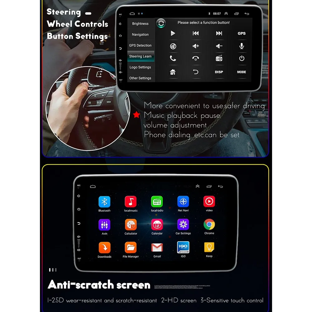 

Accessories Parts Vehicle Car GPS Radio Rotatable Car Gps Radio 7388 MT6625 Bluetooth 4.0 MT6625 GPS Touch Screen