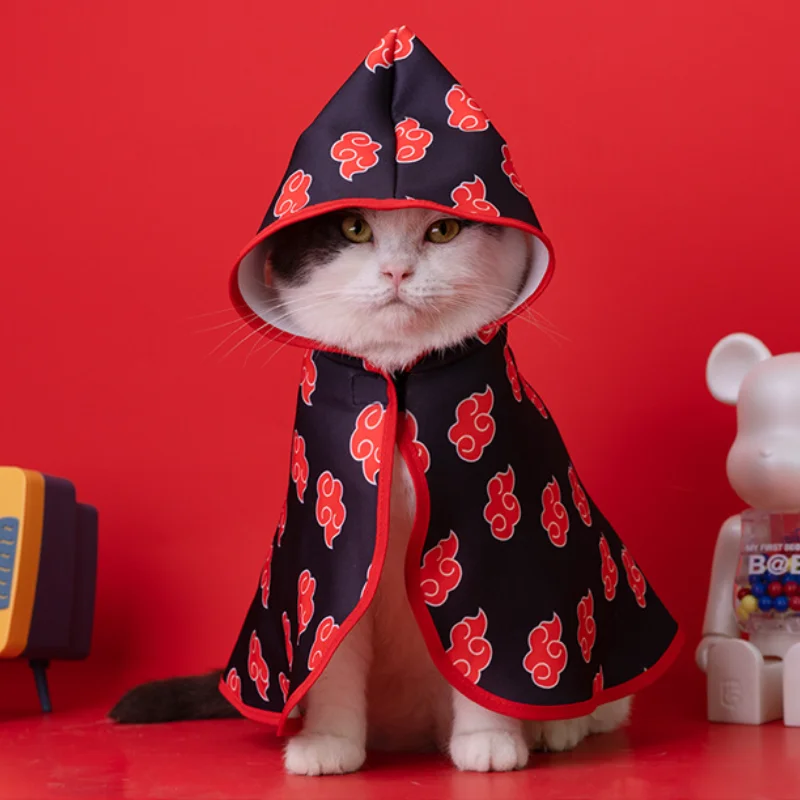 

Cute Pet Dog Cat Cloak Cosplay Clothes Anime Hoodies Halloween Cat Puppy Costume Funny Party Festival Pet Kitty Cape Clothing