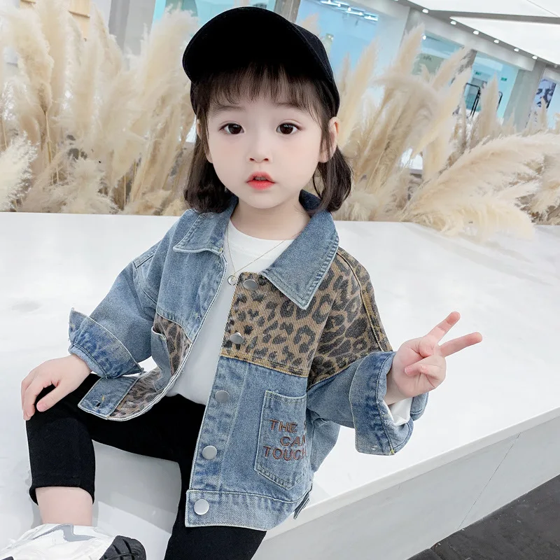 

Spring Autumn Girls Denim Coats Long Sleeve Kids Jackets Kids Jackets for Girls Boy Clothes