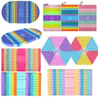 Игрушка-антистресс для детей и взрослых, радужная шахматная доска, настольные игры, большой размер, 2021