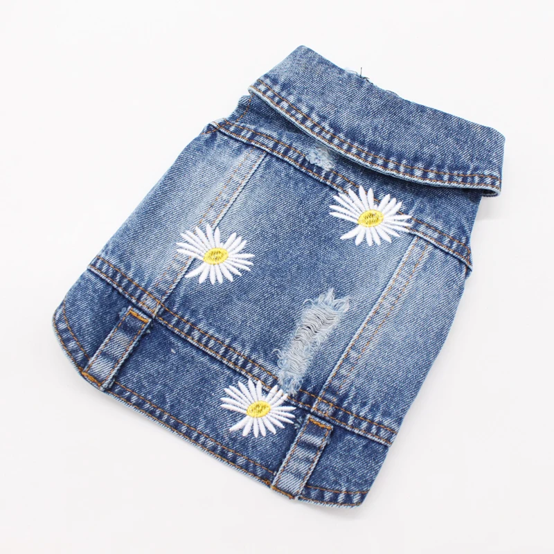 Новая дизайнерская футболка для маленьких собак джинсовое пальто пустая