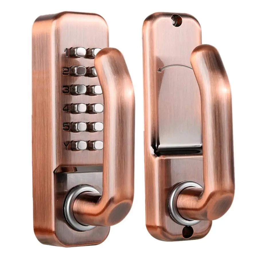 Смарт-замок механический с кнопкой цифровой дверной замок клавиатурой для дома