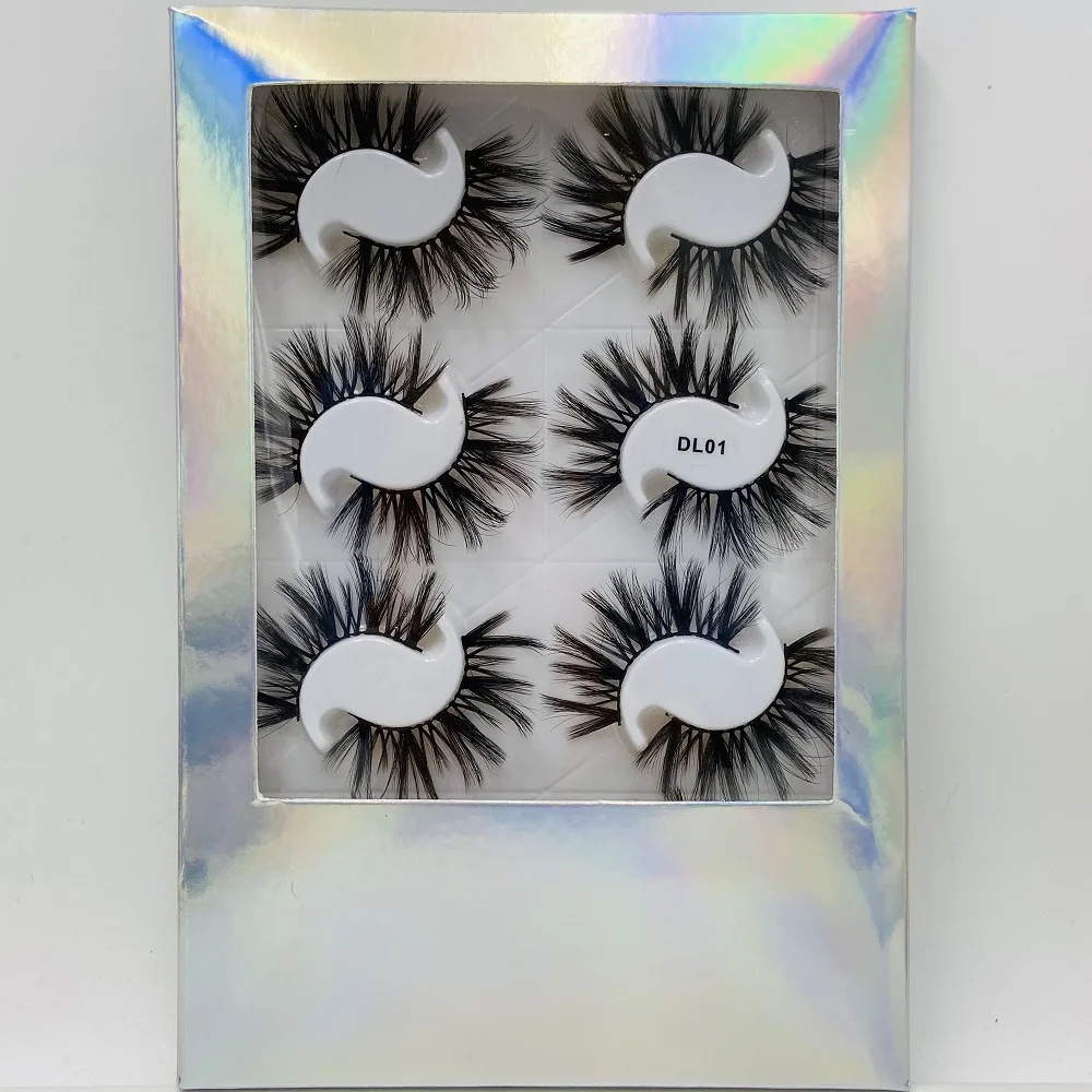 8 пар натуральных накладных ресниц накладные ресницы длинный макияж 3d норковые