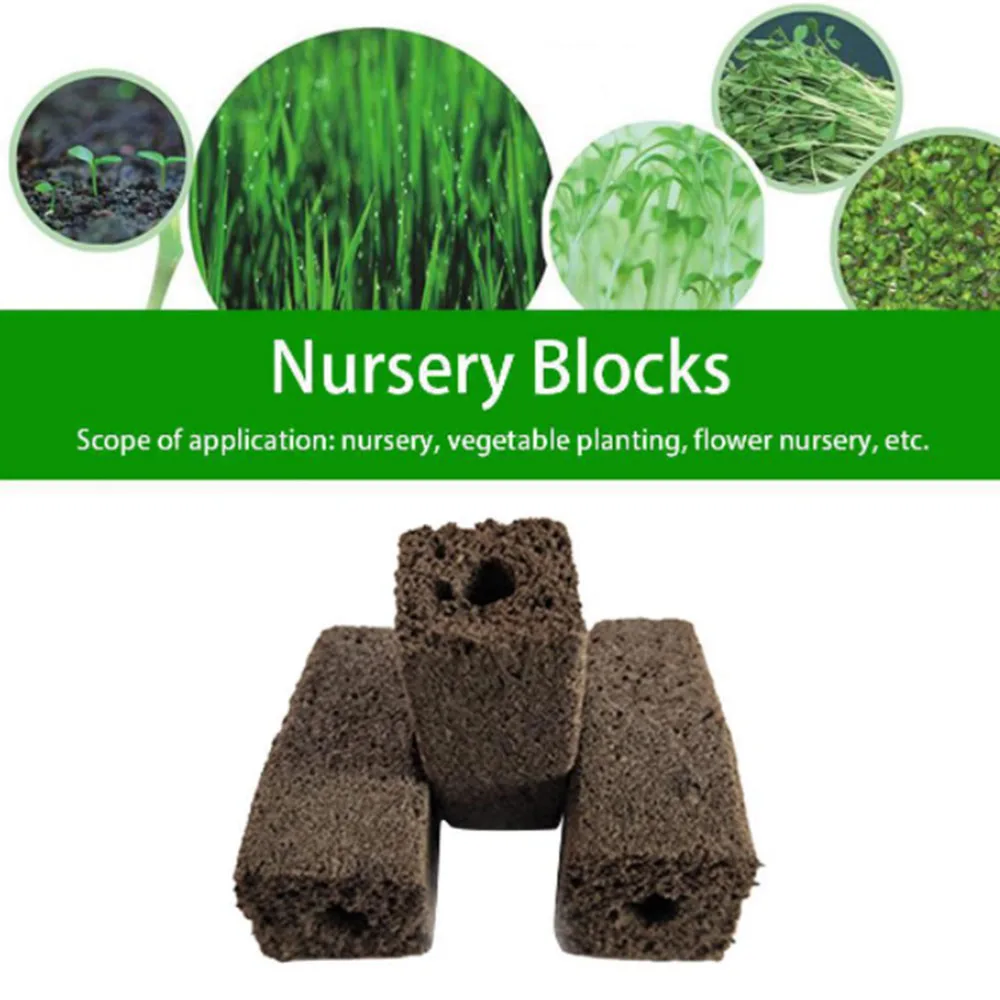 

10/20Pcs Planting Sponge Biochar Cotton For Flower Seedlings Vegetable Seedlings