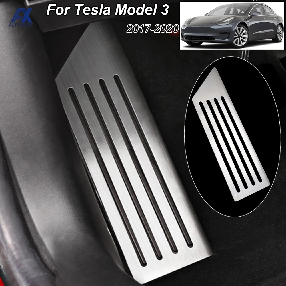 

Alloy Foot Rest Pedal Cover For Tesla Model 3 2018 2019 2020 Footrest Brake Accelerator Pedal Replacement Protector Covers