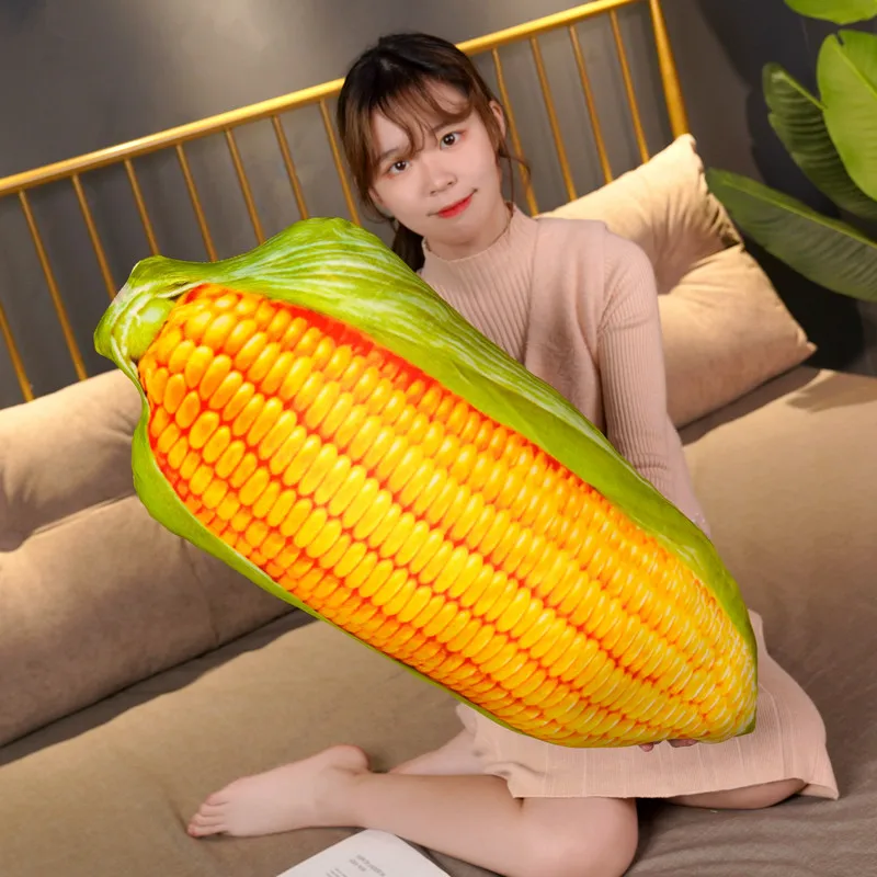 Игрушка плюшевая свежая кукуруза мягкая набивная кукла-кукуруза на гриле