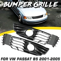 pair auto front bumper drl fog lamp grille racing grill cover for vw passat b5 5 2001 2002 2003 2004 2005