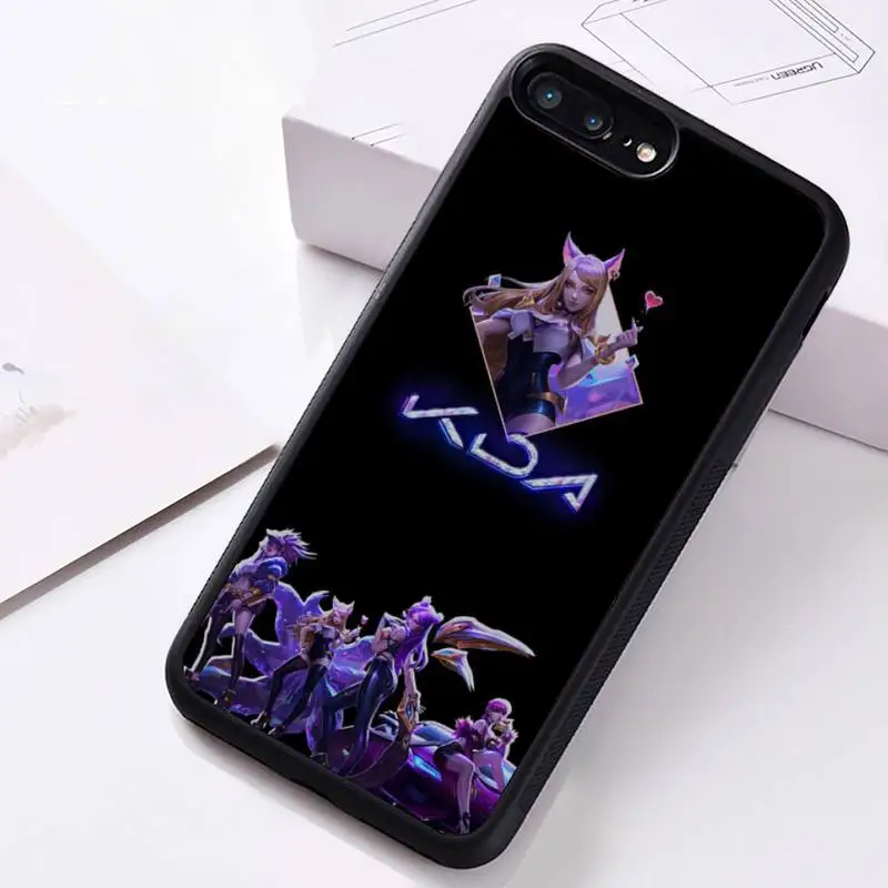 Чехол для телефона Legends KDA KaiSa Ahri Akali из резины для iPhone 12 Pro Max Mini 11 XS MAX 8 7 6 6S Plus X 5S SE 2020 XR.