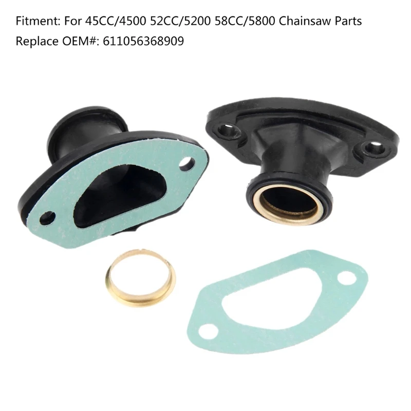 

2pcs/Set Chainsaw Exhaust Intake Manifold Brass Ring Gaskets For 45CC 4500 52CC 652A